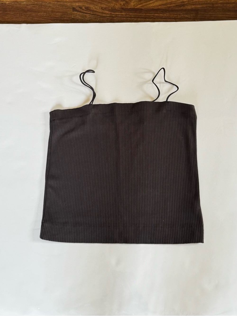 American Eagle Outfitters Black Ribbed Spaghetti Strap Tube Top